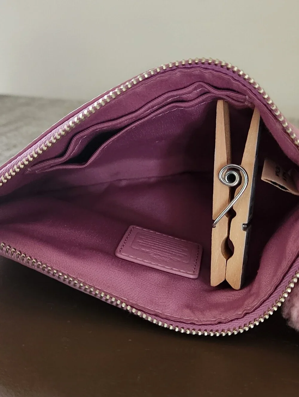 Coach pink leather